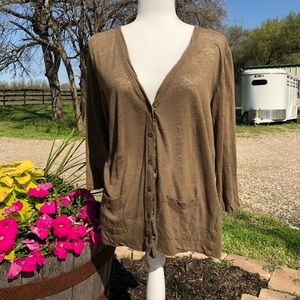 J Crew lightweight cardigan L